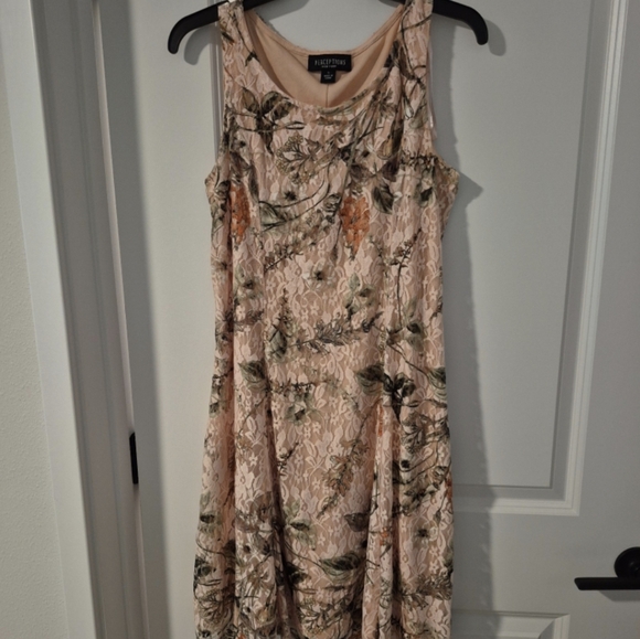 Perceptions Pink Cowl Neck Midi Sundress - Picture 1 of 2